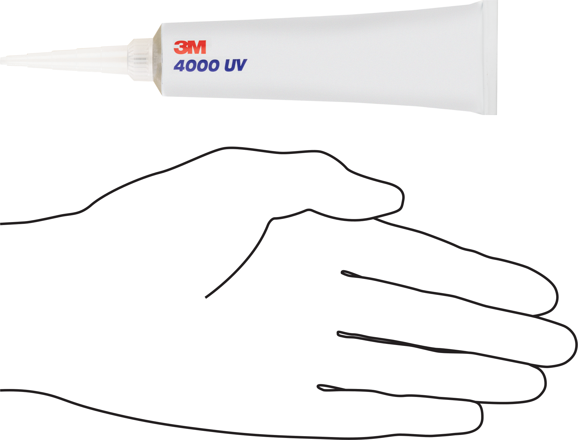 Dalgıç Sızdırmazlık Maddesi, 3M 4000UV, 3 FL. oz.