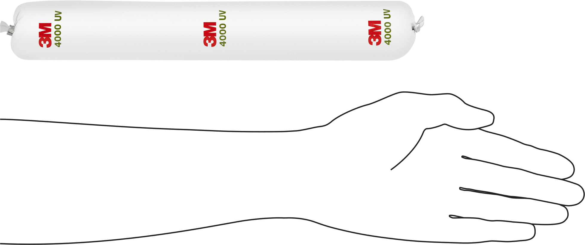 Dalgıç Sızdırmazlık Maddesi, 3M 4000UV, 20.3 FL. oz.
