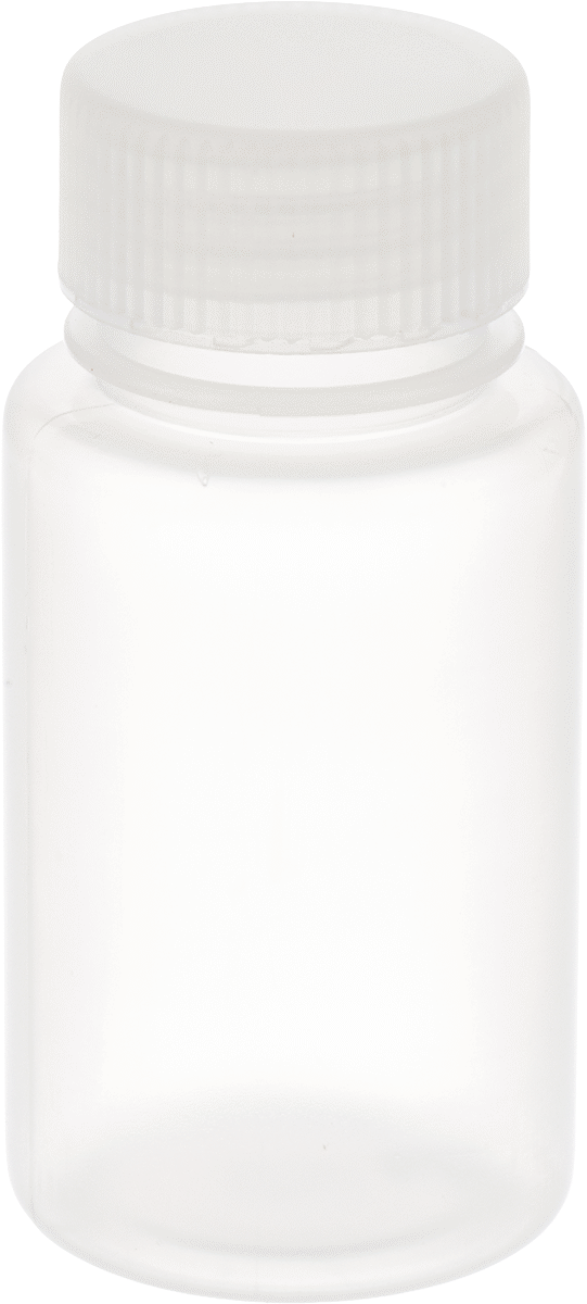 Yarı Şeffaf Polipropilen Plastik Şişe, 4 FL. oz./125 ml Kapasite, 1-1/2" Ağız Dış Çapı