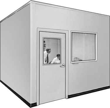 Tesis İçi Ofis Binası, 8 Fit x 8 Fit x 8 Fit Toplam Boyut, 3 adet pencere