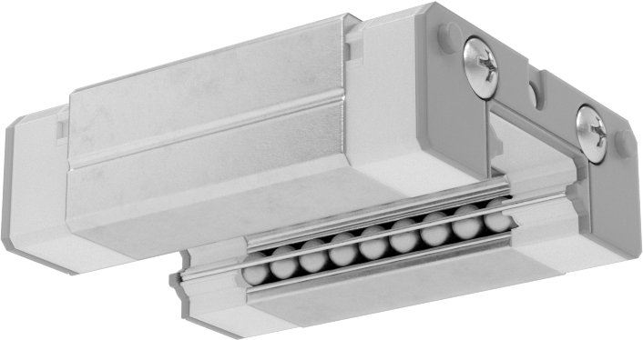 Rulmanlı Taşıyıcı, 12 mm Ray Genişliği için, Standart Profil