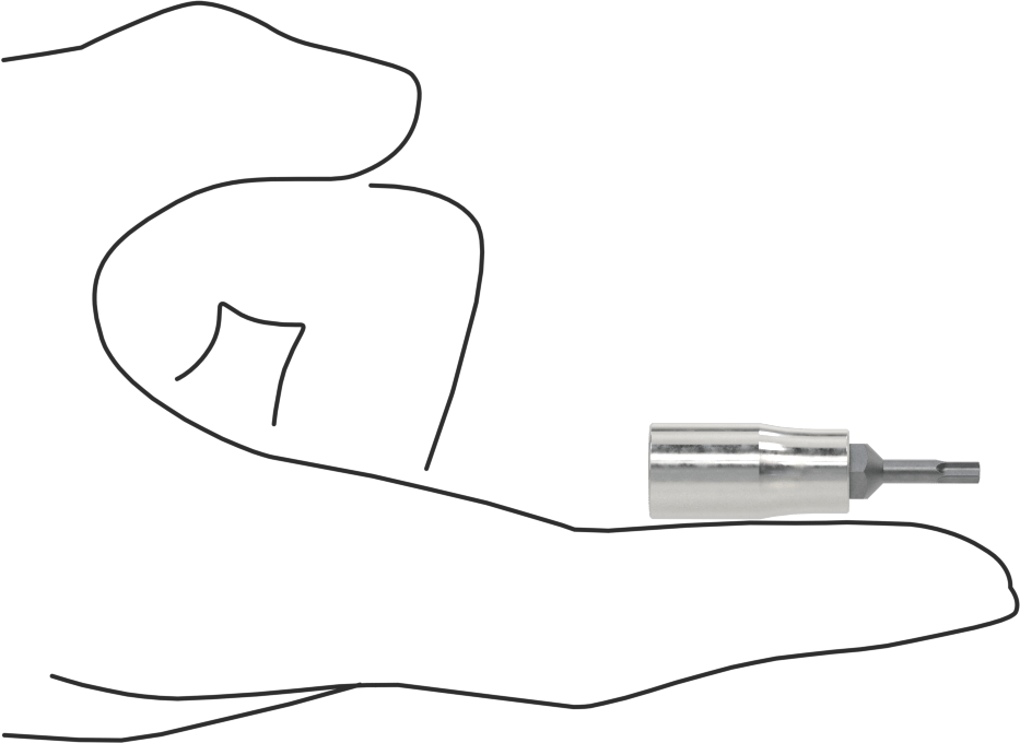 Kurcalanmaya Dayanıklı Torx-Plus Uç Soketi, 1/4" Kare Tahrik, Ipr10 Tahrik Boyutu