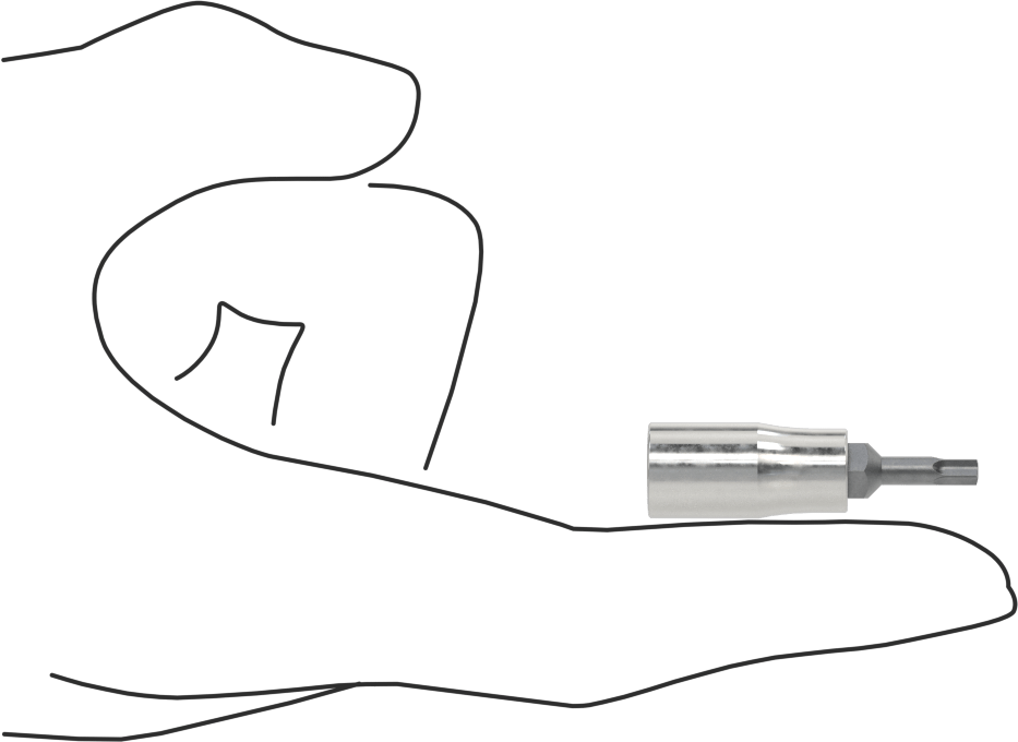 Kurcalanmaya Dayanıklı Torx-Plus Uç Soketi, 1/4" Kare Tahrik, Ipr15 Tahrik Boyutu