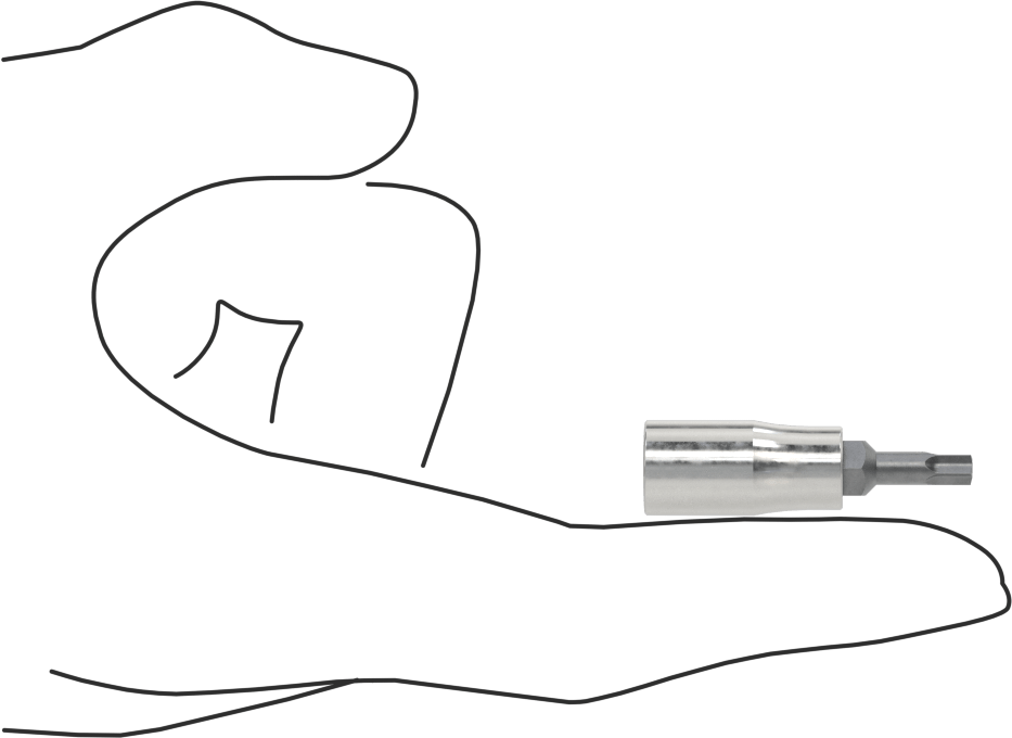 Kurcalanmaya Dayanıklı Torx-Plus Uç Soketi, 1/4" Kare Tahrik, Ipr20 Tahrik Boyutu