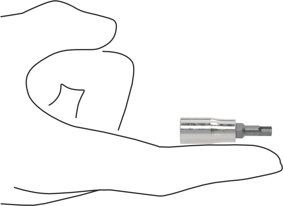 Kurcalanmaya Dayanıklı Torx-Plus Uç Soketi, 1/4" Kare Tahrik, Ipr25 Tahrik Boyutu