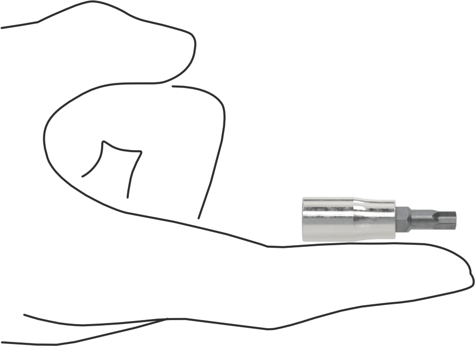 Kurcalanmaya Dayanıklı Torx-Plus Uç Soketi, 1/4" Kare Tahrik, Ipr27 Tahrik Boyutu