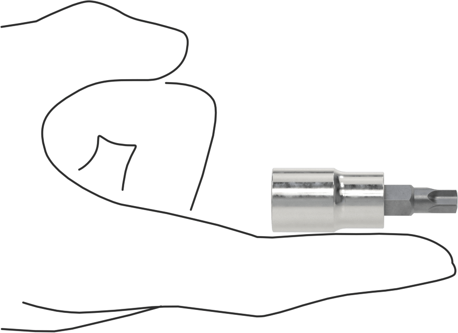 Kurcalanmaya Dayanıklı Torx-Plus Uç Soketi, 3/8" Kare Tahrik, Ipr40 Tahrik Boyutu