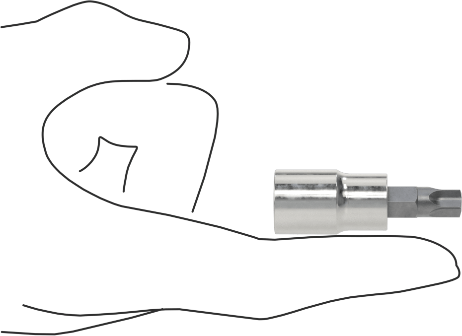 Kurcalanmaya Dayanıklı Torx-Plus Uç Soketi, 3/8" Kare Tahrik, Ipr45 Tahrik Boyutu