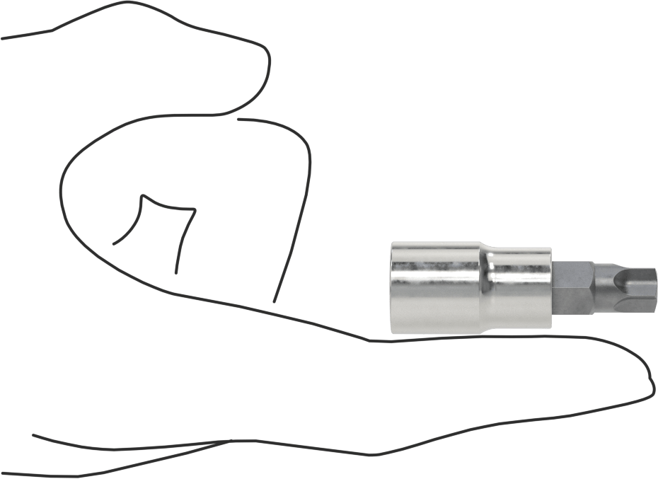 Kurcalanmaya Dayanıklı Torx-Plus Uç Soketi, 3/8" Kare Tahrik, Ipr50 Tahrik Boyutu