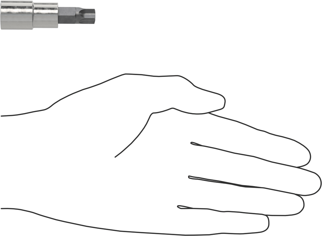 Kurcalanmaya Dayanıklı Torx-Plus Uç Soketi, 3/8" Kare Tahrik, Ipr55 Tahrik Boyutu