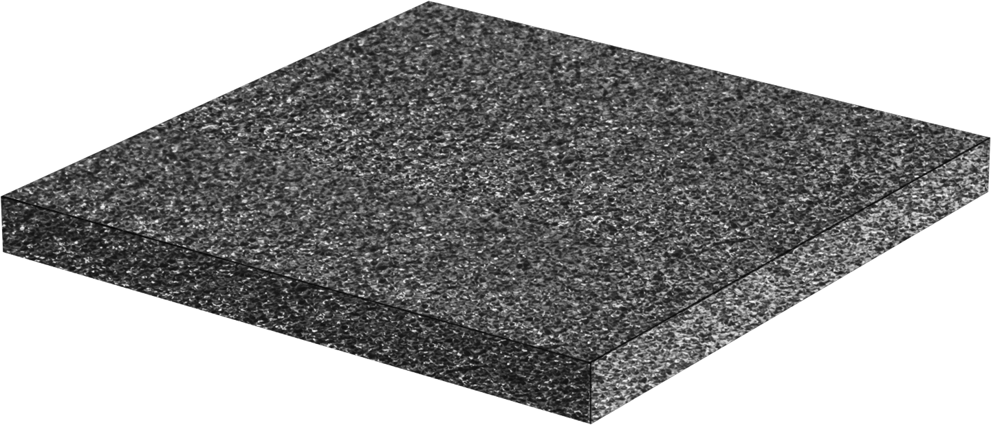 Yüksek Sıcaklık Asit Dirençli Silikon Karbür Seramik Köpük, İnç Başına 100 Gözenek, 3" x 3" x 1/4"