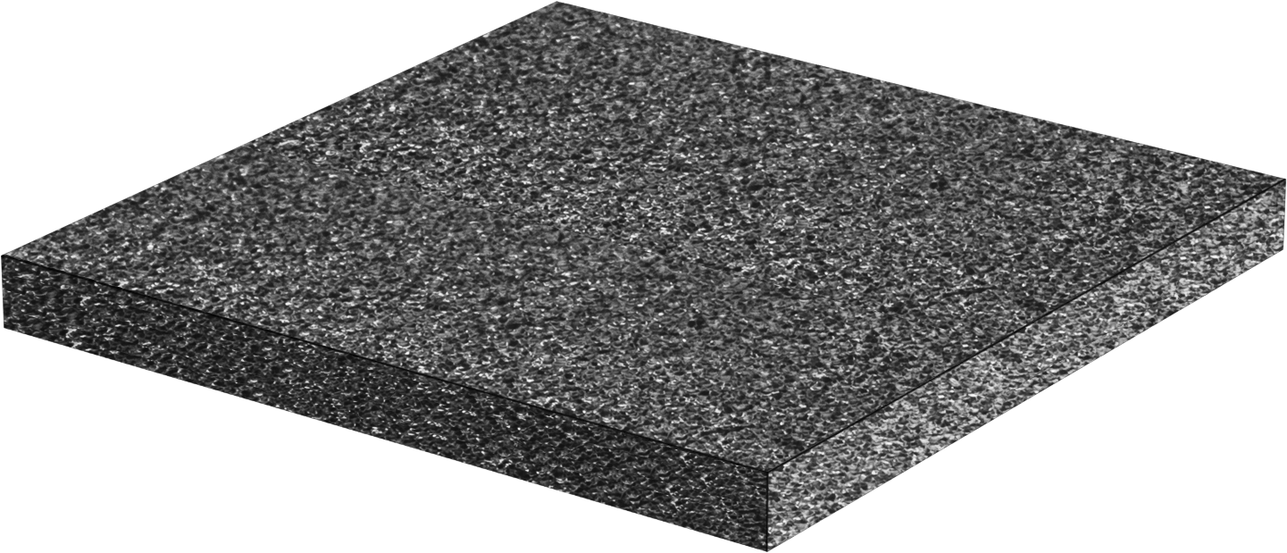 Yüksek Sıcaklık Asit Dirençli Silikon Karbür Seramik Köpük, İnç Başına 60 Gözenek, 3" x 3" x 1/4"