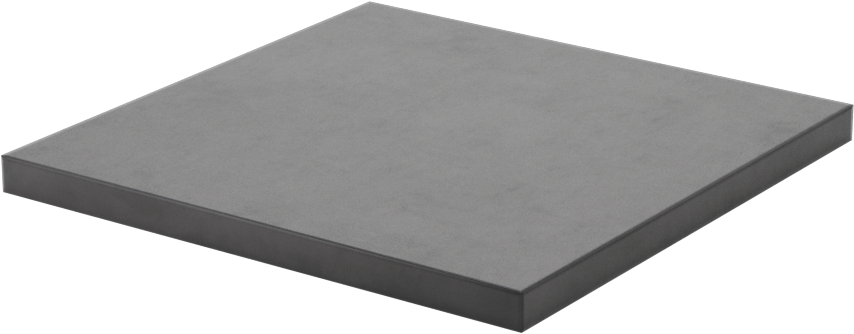 Sinterlenmiş Silikon Karbür Seramik Levha, Yüksek Mukavemetli, Aşınmaya ve Aside Dayanıklı, 3" x 3" x 3/16"