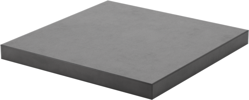 Sinterlenmiş Silikon Karbür Seramik Levha, Yüksek Mukavemetli, Aşınmaya ve Aside Dayanıklı, 3" x 3" x 1/4"