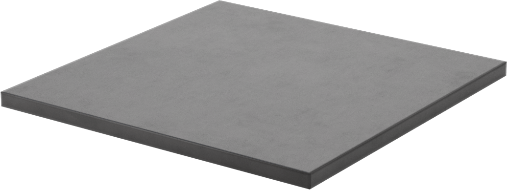 Sinterlenmiş Silikon Karbür Seramik Levha, Yüksek Mukavemetli, Aşınmaya ve Aside Dayanıklı, 6" x 6" x 1/4"