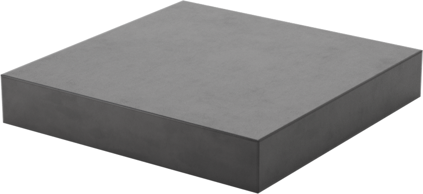 Sinterlenmiş Silikon Karbür Seramik Levha, Yüksek Mukavemetli, Aşınmaya ve Aside Dayanıklı, 3" x 3" x 1/2"