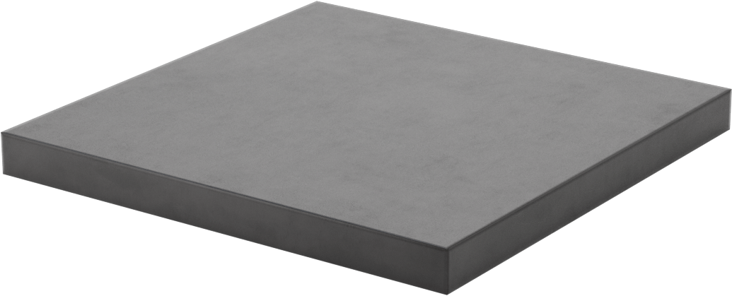 Sinterlenmiş Silikon Karbür Seramik Levha, Yüksek Mukavemetli, Aşınmaya ve Aside Dayanıklı, 6" x 6" x 1/2"