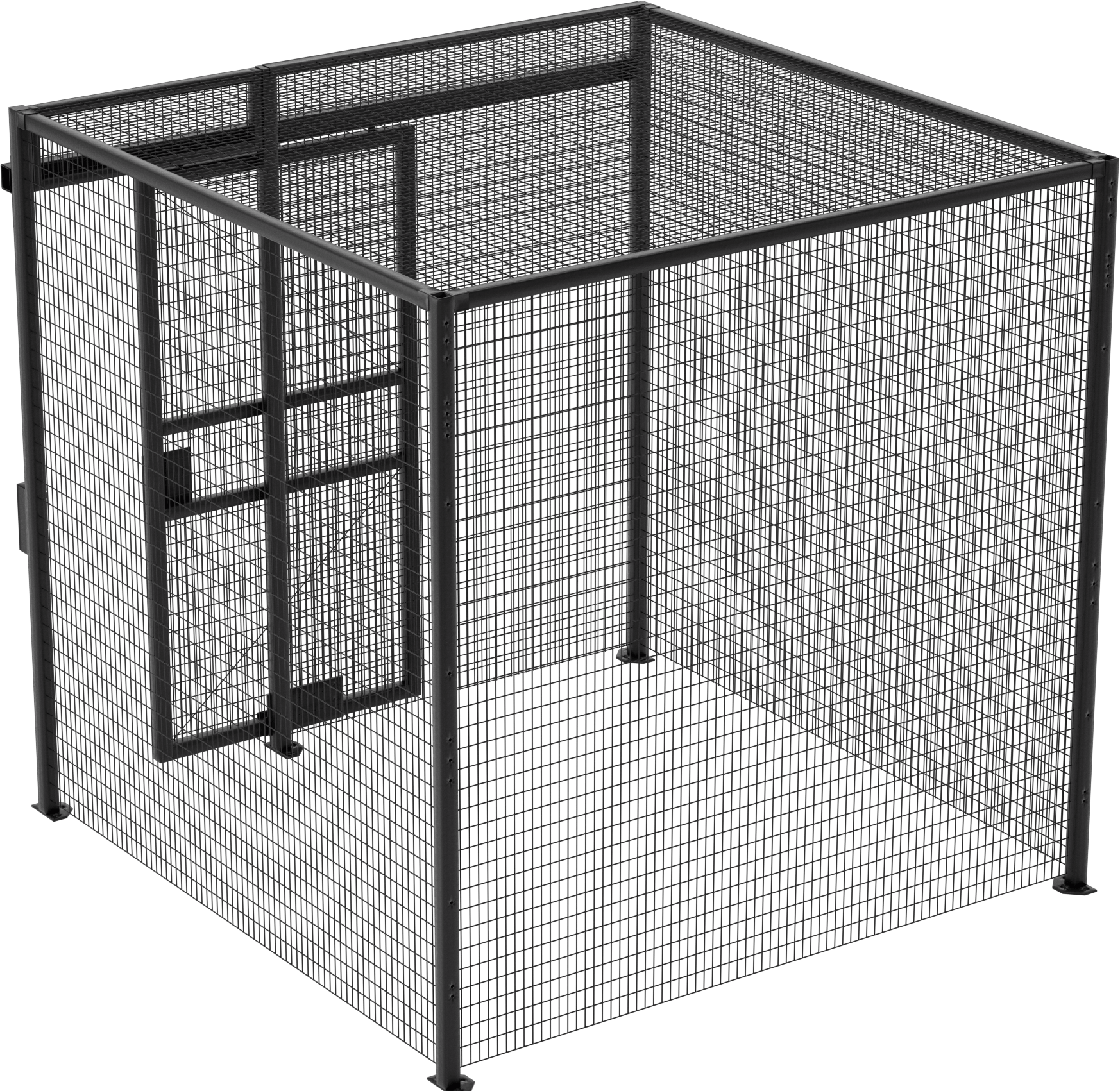 Tel Bölme, Çatı ile, 4 Sides, 8 Fit Genişlik x 8 Fit Yükseklik x 8 Fit Derinlik Toplam