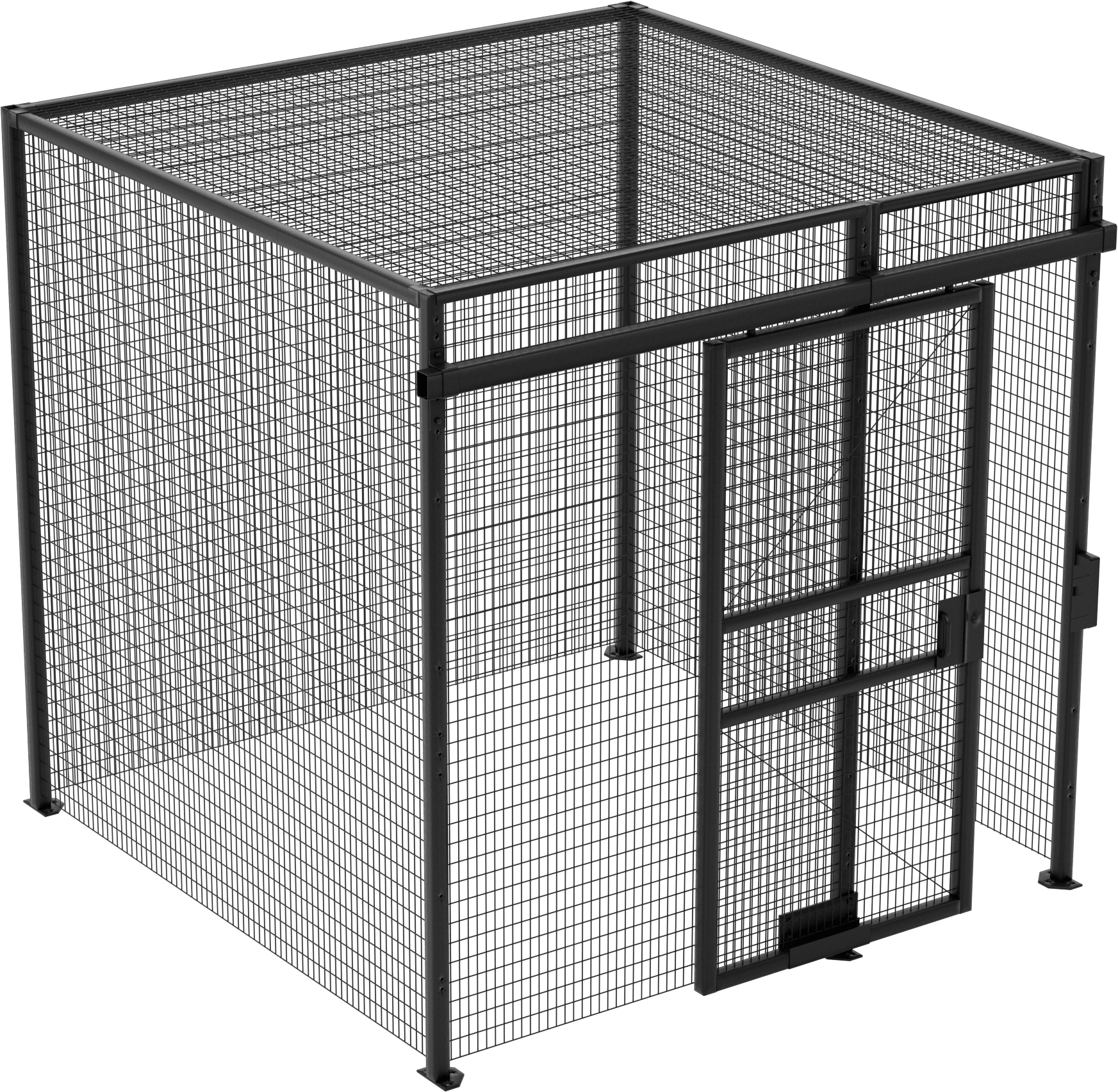 Tel Bölme, Çatı ile, 4 Sides, 8 Fit Genişlik x 8 Fit Yükseklik x 8 Fit Derinlik Toplam