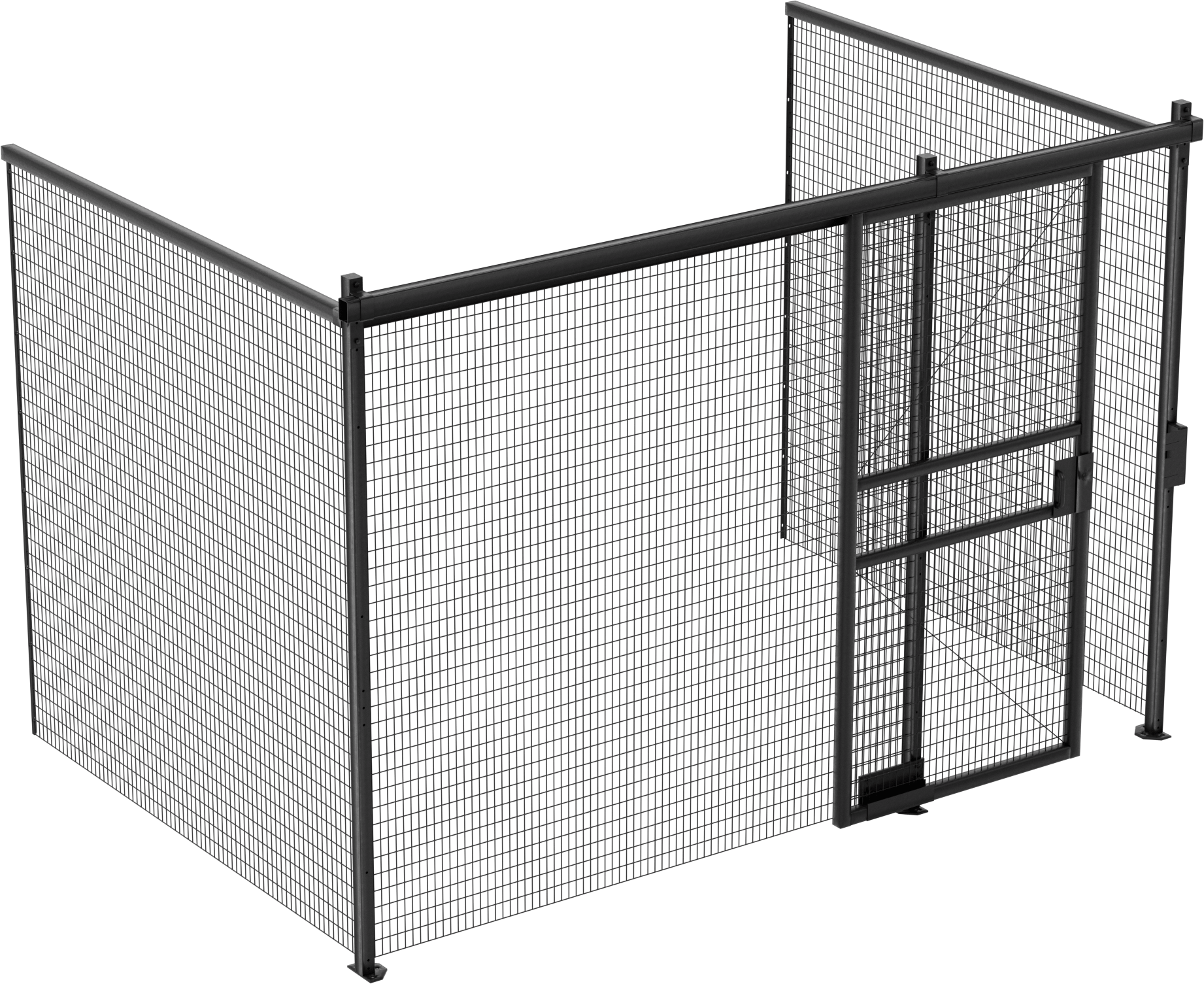 Tel Bölme, 3 Sides, 8 Fit Genişlik x 8 Fit Yükseklik x 12 Fit Derinlik Toplam