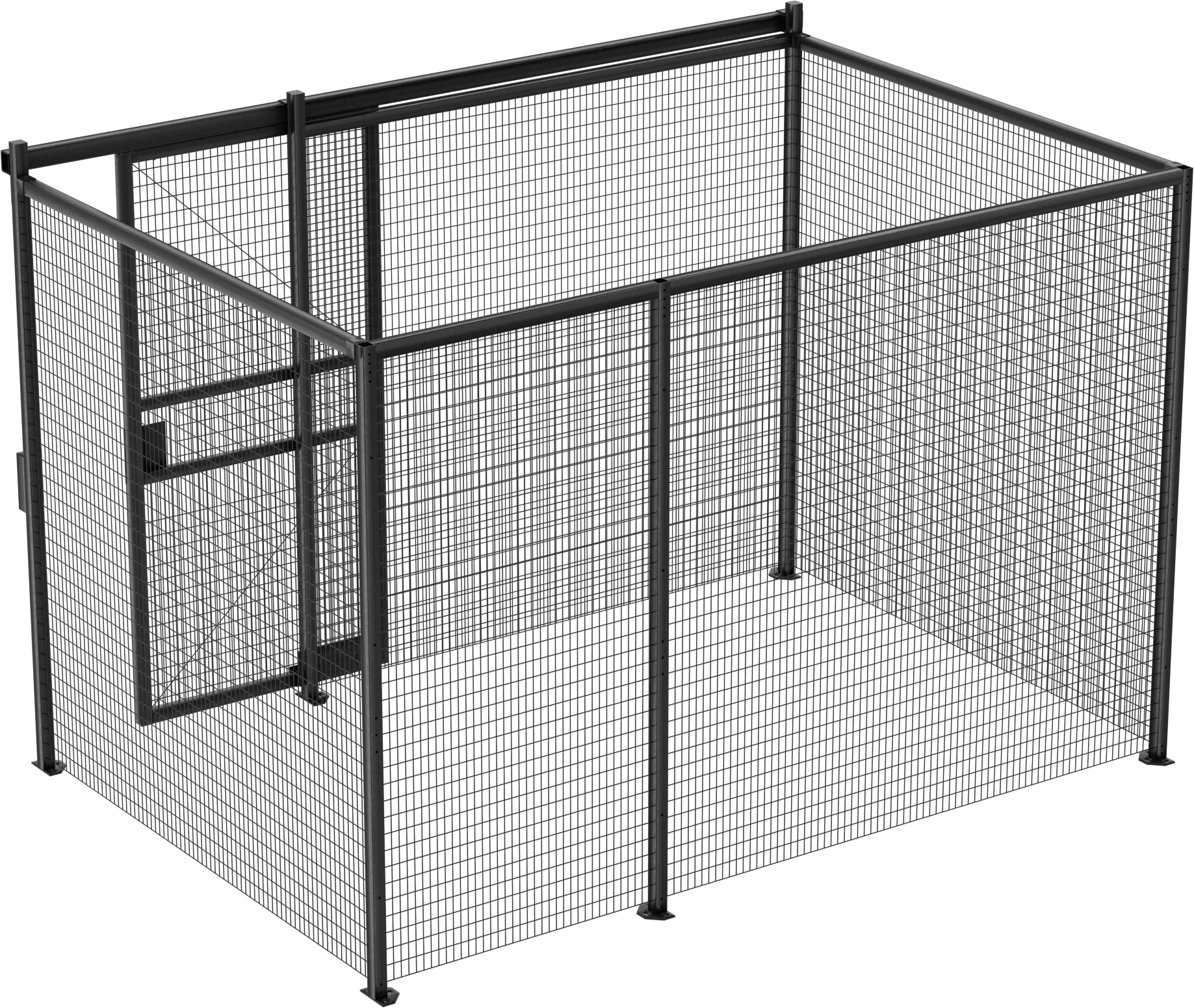 Tel Bölme, 4 Sides, 8 Fit Genişlik x 8 Fit Yükseklik x 12 Fit Derinlik Toplam