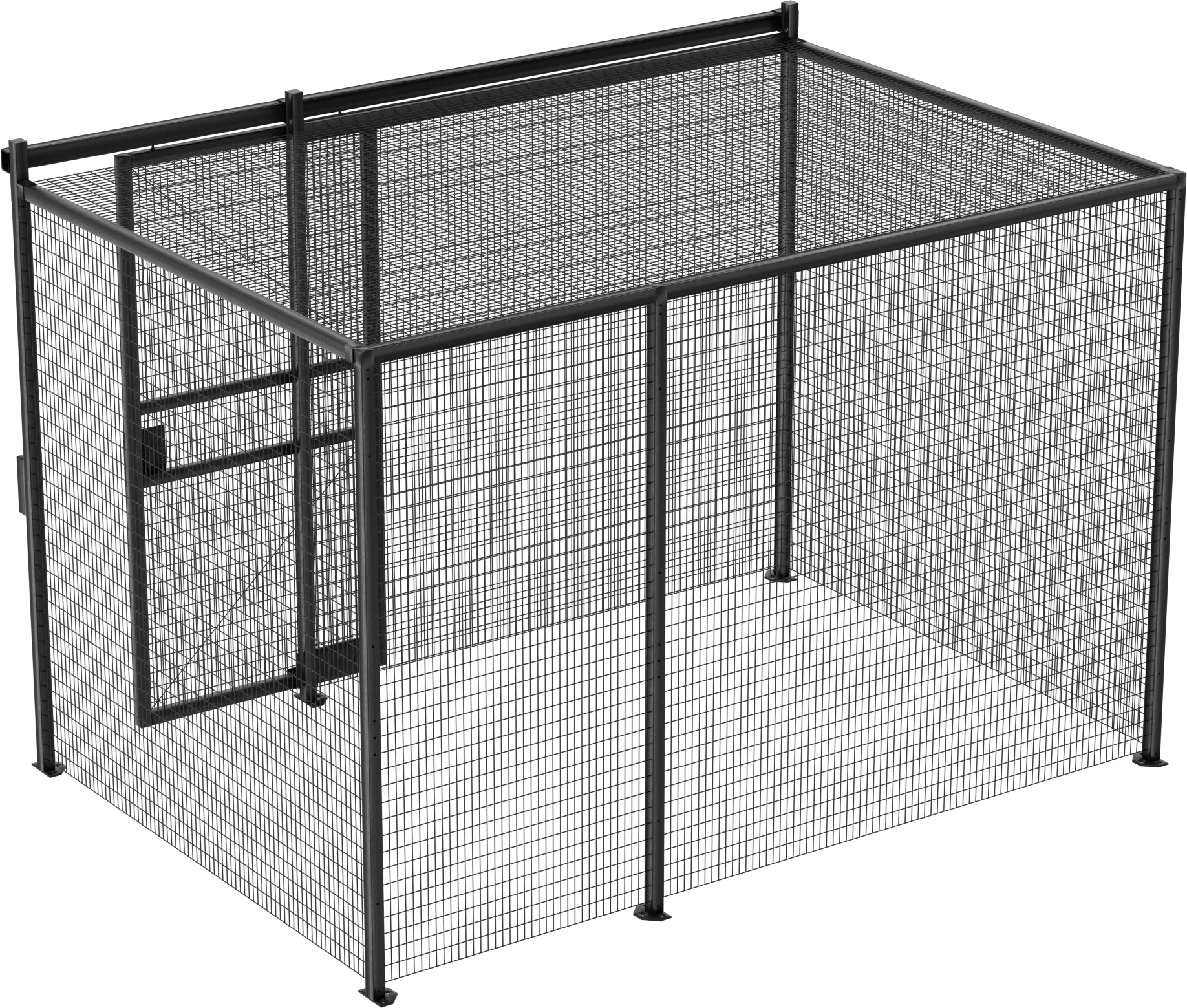 Tel Bölme, Çatı ile, 4 Sides, 8 Fit Genişlik x 8 Fit Yükseklik x 12 Fit Derinlik Toplam