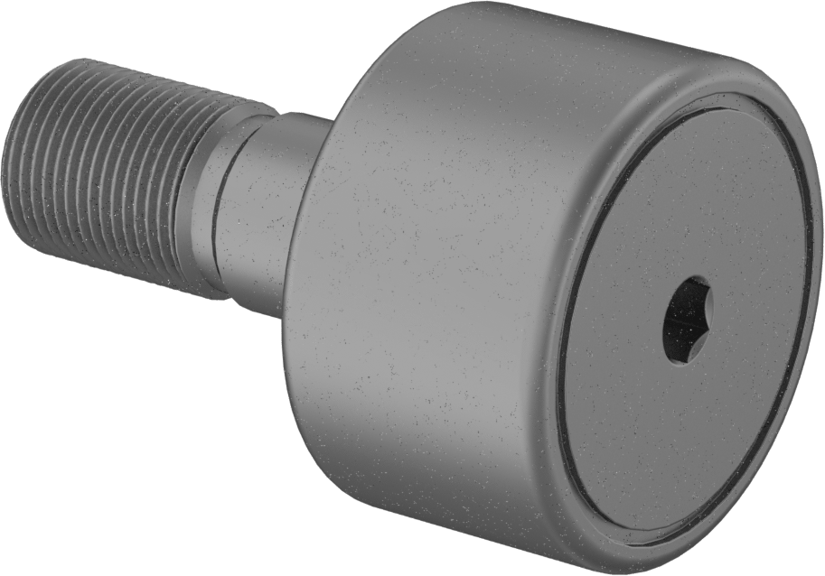 Bakım Gerektirmeyen Dişli Ray Makarası, Çelik Düz Silindir, 2-1/2“ Çap x 1-1/2” Genişlikte Silindir