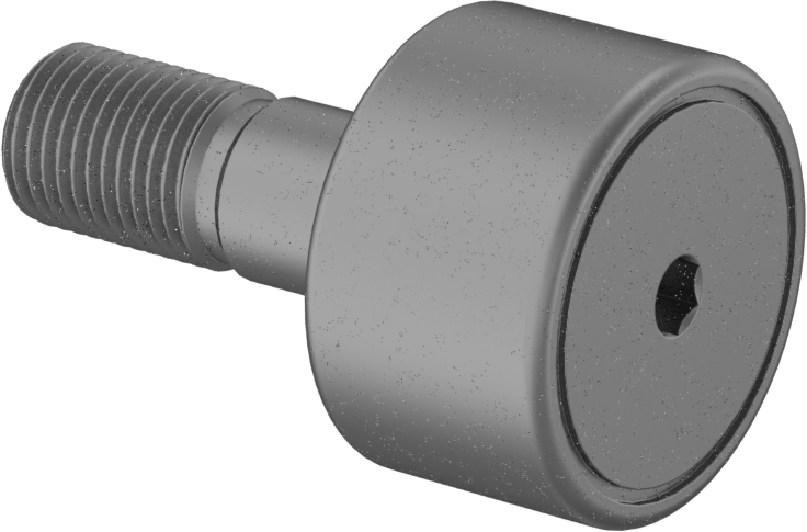 Bakım Gerektirmeyen Dişli Ray Makarası, Çelik Düz Silindir, 1-1/4“ Çap x 3/4” Genişlikte Makara