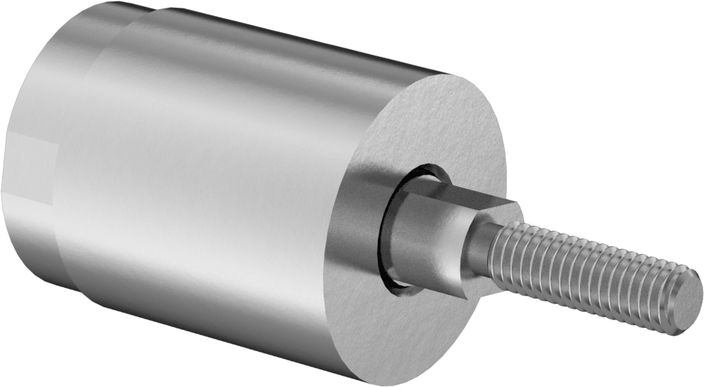 303 Stainless Steel Rod Alignment Coupler, 2 Degrees of Misalignment, 10-32 Thread Size