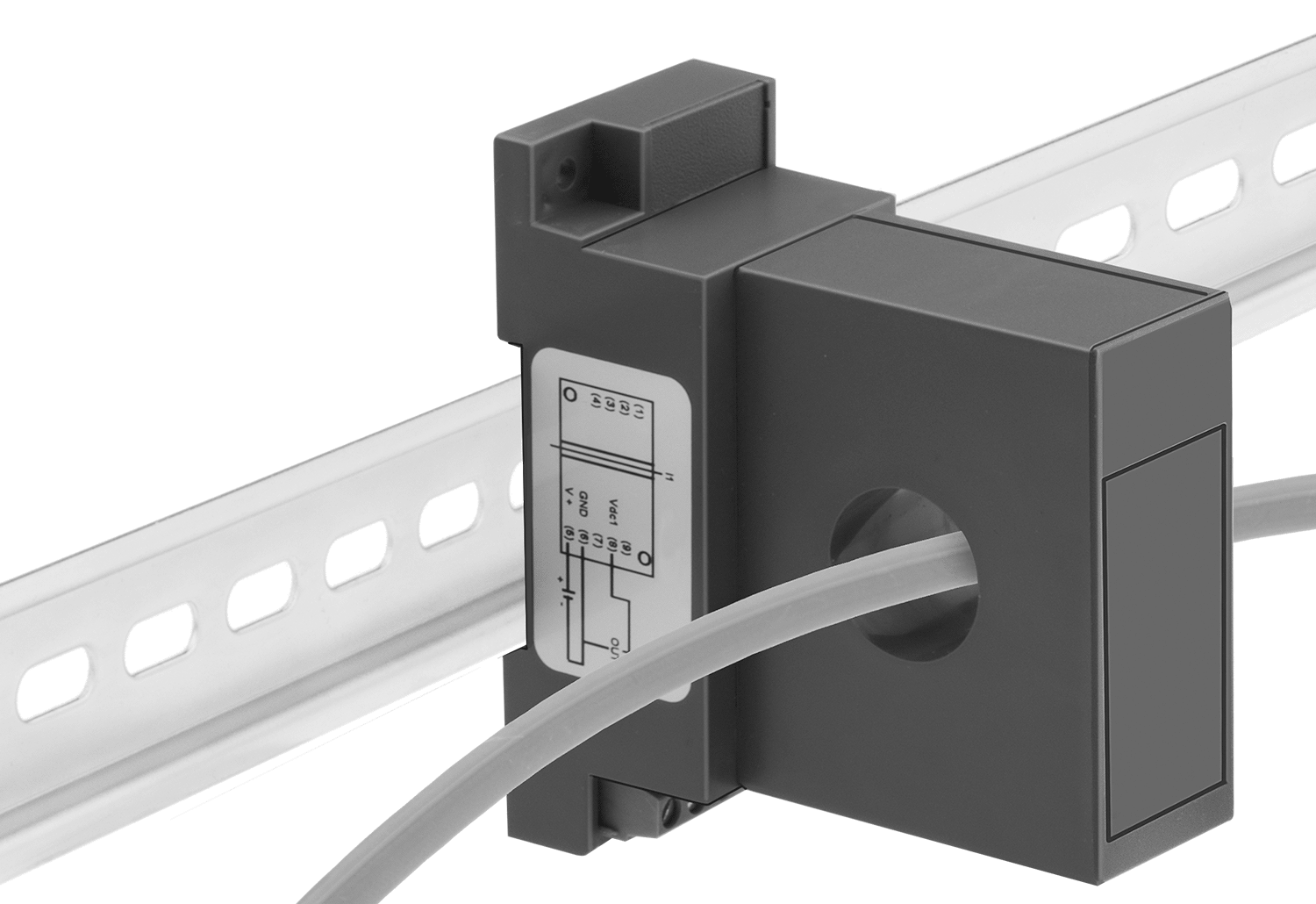 DIN Ray Montajlı Akım Düzenleyici, Elektrikli Monitörler için, 0-10 Amper AC in, 0-5V DC Çıkış