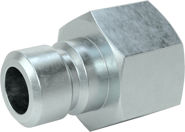 Soğutma Suyu için Hızlı Bağlantı Kesme Hortum Bağlantısı, Düz Plug, 1/4 Kaplin Boyutu, 1/8 NPT Dişi