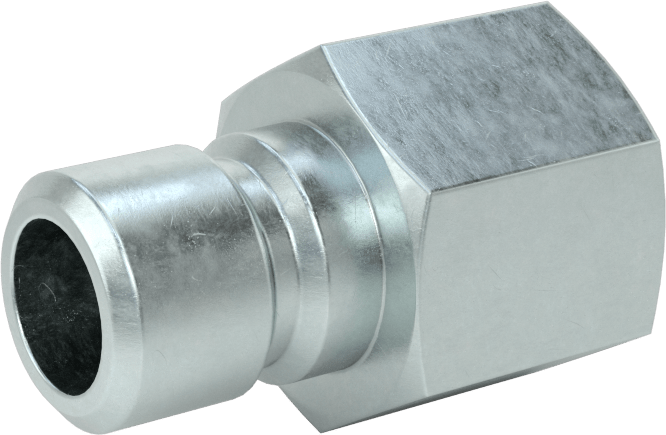 Soğutma Suyu için Hızlı Bağlantı Kesme Hortum Bağlantısı, Düz Plug, 3/8 Kaplin Boyutu, 3/8 NPTF Dişi