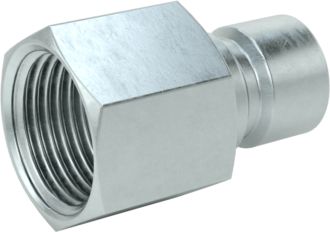 Soğutma Suyu için Hızlı Bağlantı Kesme Hortum Bağlantısı, Düz Plug, 3/8 Kaplin Boyutu, 3/8 NPTF Dişi