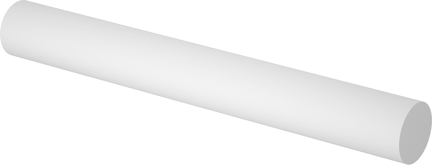 Nitrür Bağlı Silikon Karbür Seramik Çubuk, Termal Şok ve Asit Dirençli, 1-1/2" Çap, 12" Uzunluk