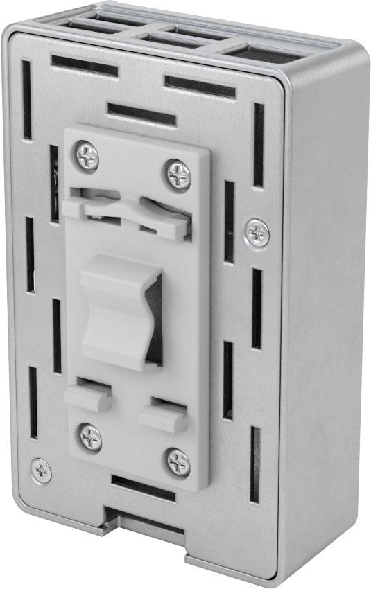Raspberry Pi Tek Kartlı Bilgisayar Muhafazası, DIN Rayı Montajı, Alüminyum