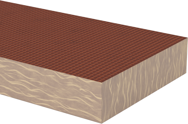 Ekonomik Garolite CE Çubuk, 2" Genişlik x 4 Fit Uzunluk, 1/2" Kalınlık