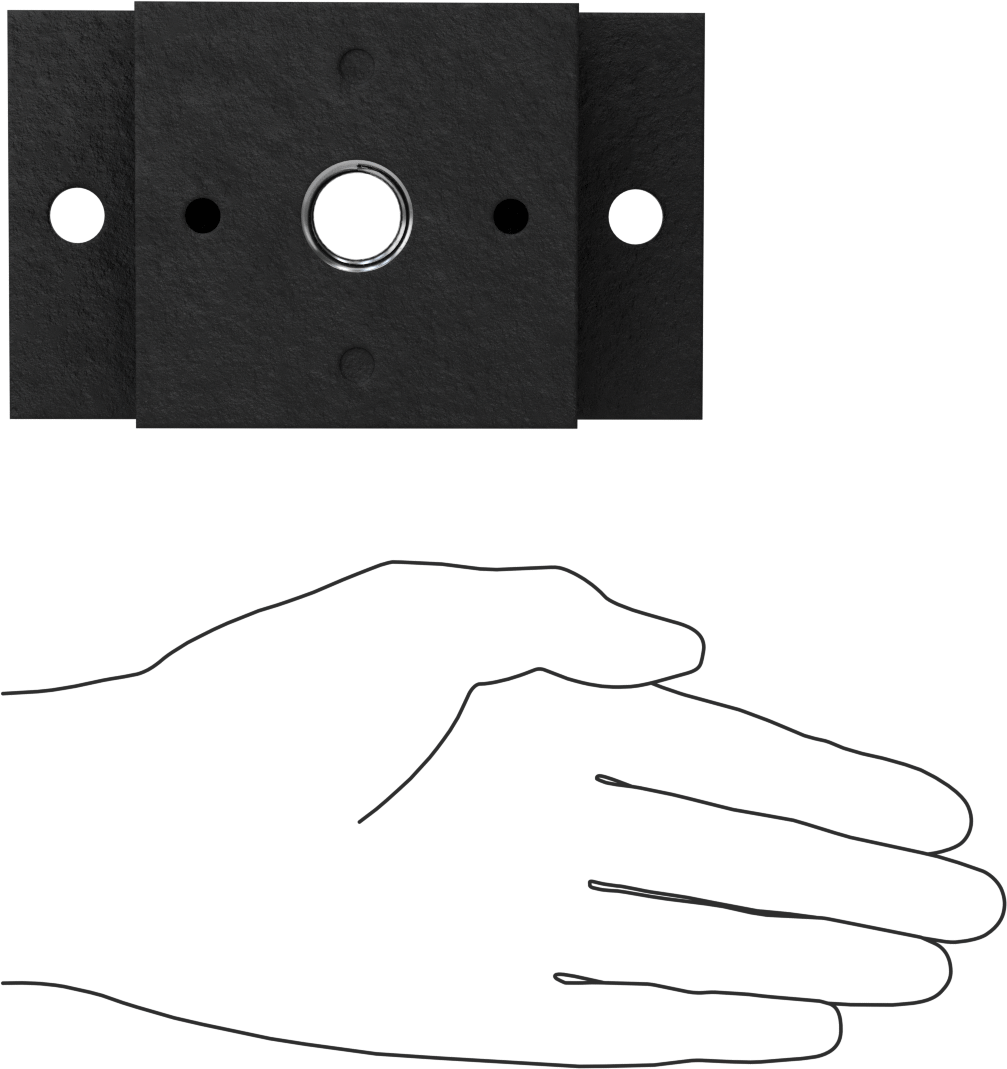 Neopren Titreşim Sönümleyici Cıvatalı Montaj, Çelik Taban ile, 3/4"-10 Dişli Ek Parça, 1500 lbs. Kapasite