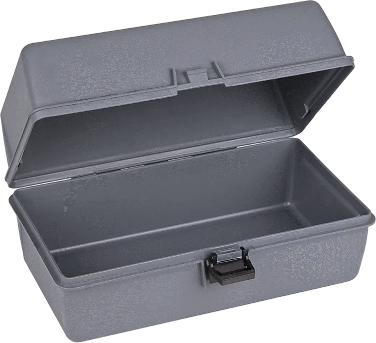 Plastik Saklama Kutusu, 12-1/8" x 7-1/4" x 5-1/2"