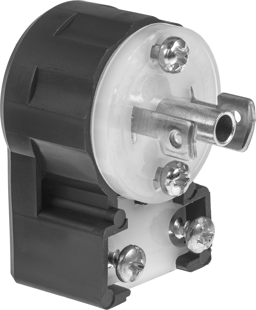 Turn-Lock Topraklı 3 Kanatlı 90 Derece Dirsek Fişi