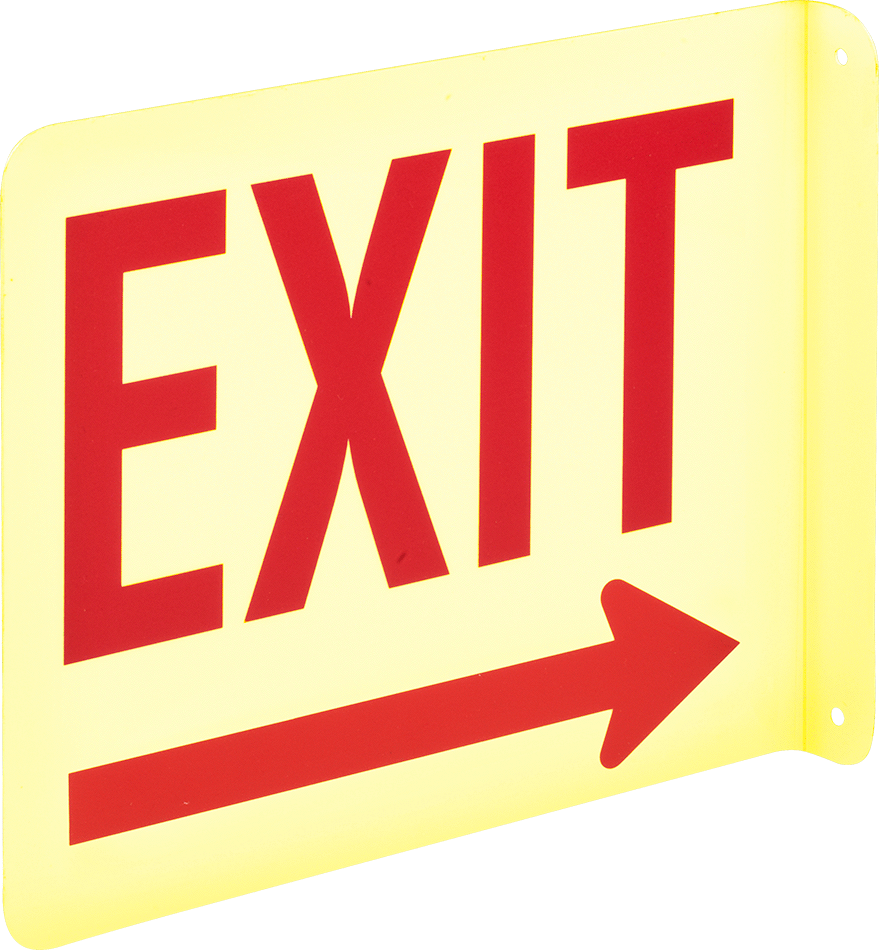 Exit with Arrow (Right)