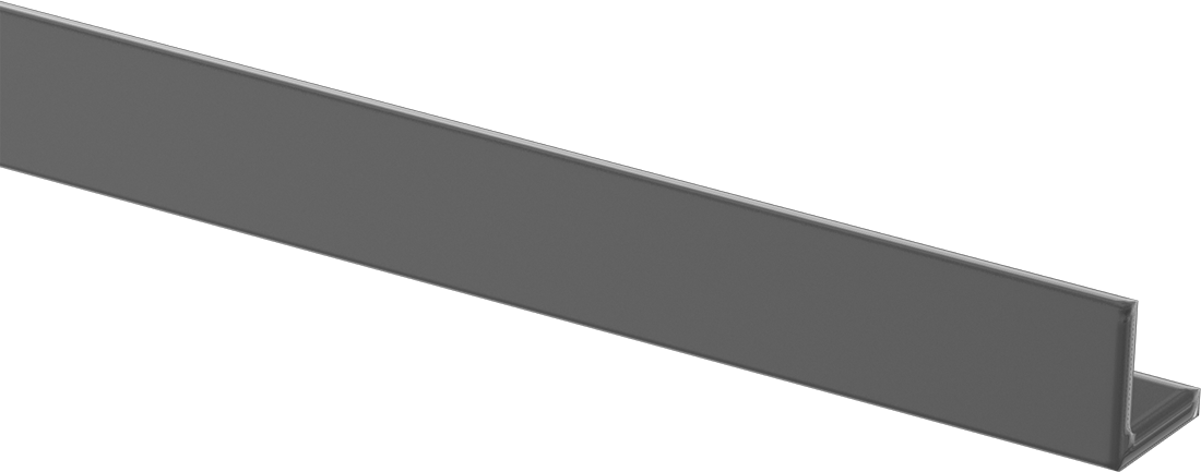 Ark Dirençli Garolite G-9 Köşebent, 1/4" Duvar Kalınlığı, 1-1/2" Dış Genişlik, 36" Uzunluk