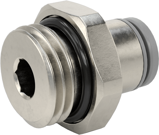 Tak-Bağlan Boru Adaptörü, Soğutma Sistemleri için, 6 mm Boru Dış Çapı için, 1/4 BSPP Erkek