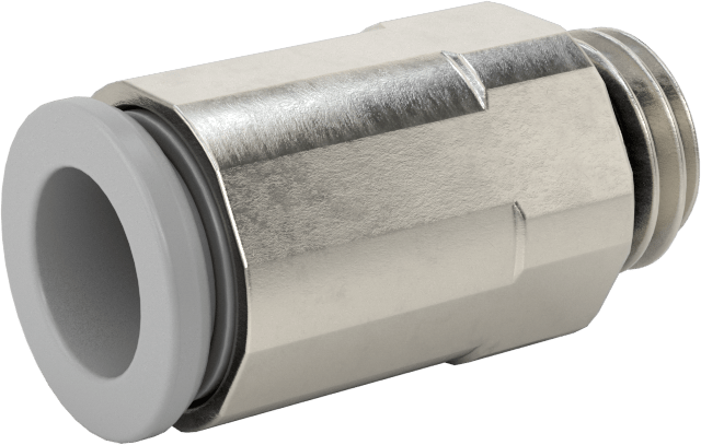 Tak-Bağlan Boru Adaptörü, Soğutma Sistemleri için, 8 mm Boru Dış Çapı için, 1/8 BSPP Erkek