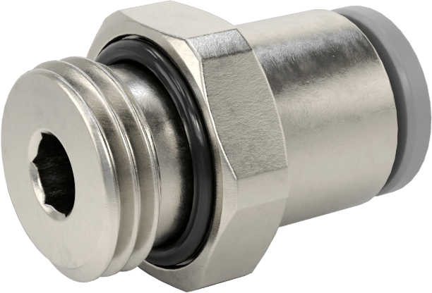Tak-Bağlan Boru Adaptörü, Soğutma Sistemleri için, 8 mm Boru Dış Çapı için, 1/4 BSPP Erkek