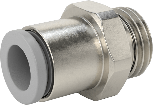 Tak-Bağlan Boru Adaptörü, Soğutma Sistemleri için, 8 mm Boru Dış Çapı için, 1/4 BSPP Erkek
