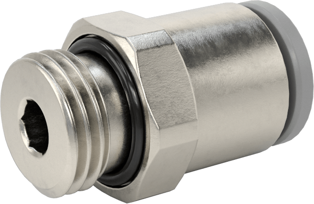 Tak-Bağlan Boru Adaptörü, Soğutma Sistemleri için, 10 mm Boru Dış Çapı için, 1/4 BSPP Erkek