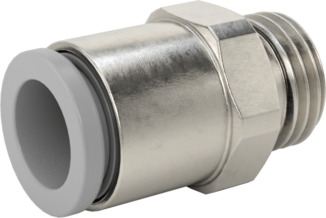 Tak-Bağlan Boru Adaptörü, Soğutma Sistemleri için, 10 mm Boru Dış Çapı için, 1/4 BSPP Erkek