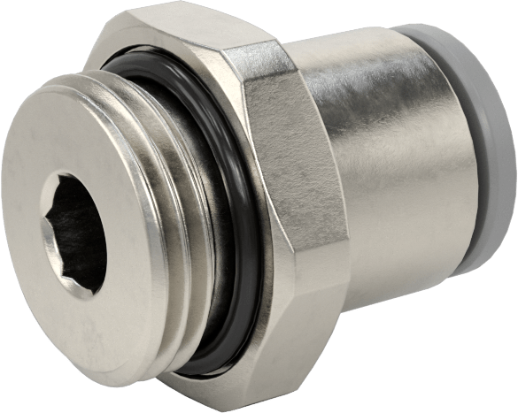 Tak-Bağlan Boru Adaptörü, Soğutma Sistemleri için, 10 mm Boru Dış Çapı için, 3/8 BSPP Erkek