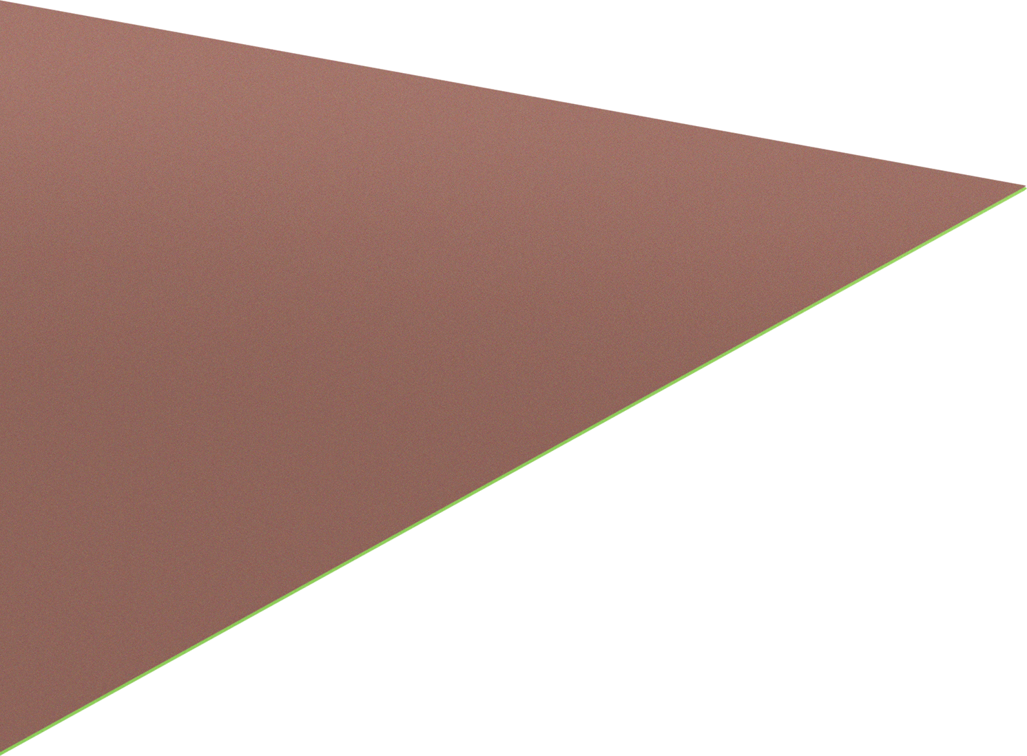 Sentetik Deri, Tek Taraf, Kahverengi, 1/32“ Kalınlık x 54” Genişlik x 3 Fit Uzunluk