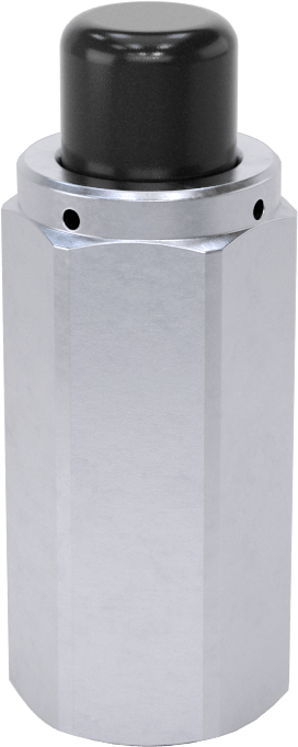 Pirinç Gövdeli Hızlı Çalışan Kompakt Açma/Kapama Valfi, Nikel Kaplı, Düğme, 1/8 NPT Dişi x 10-32 UNF Dişi